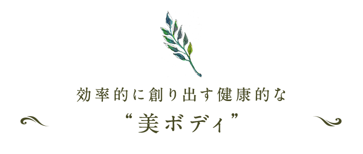 健康的な“美ボディ”