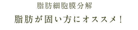 脂肪が固い
