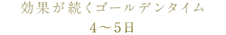 タイム4～5日